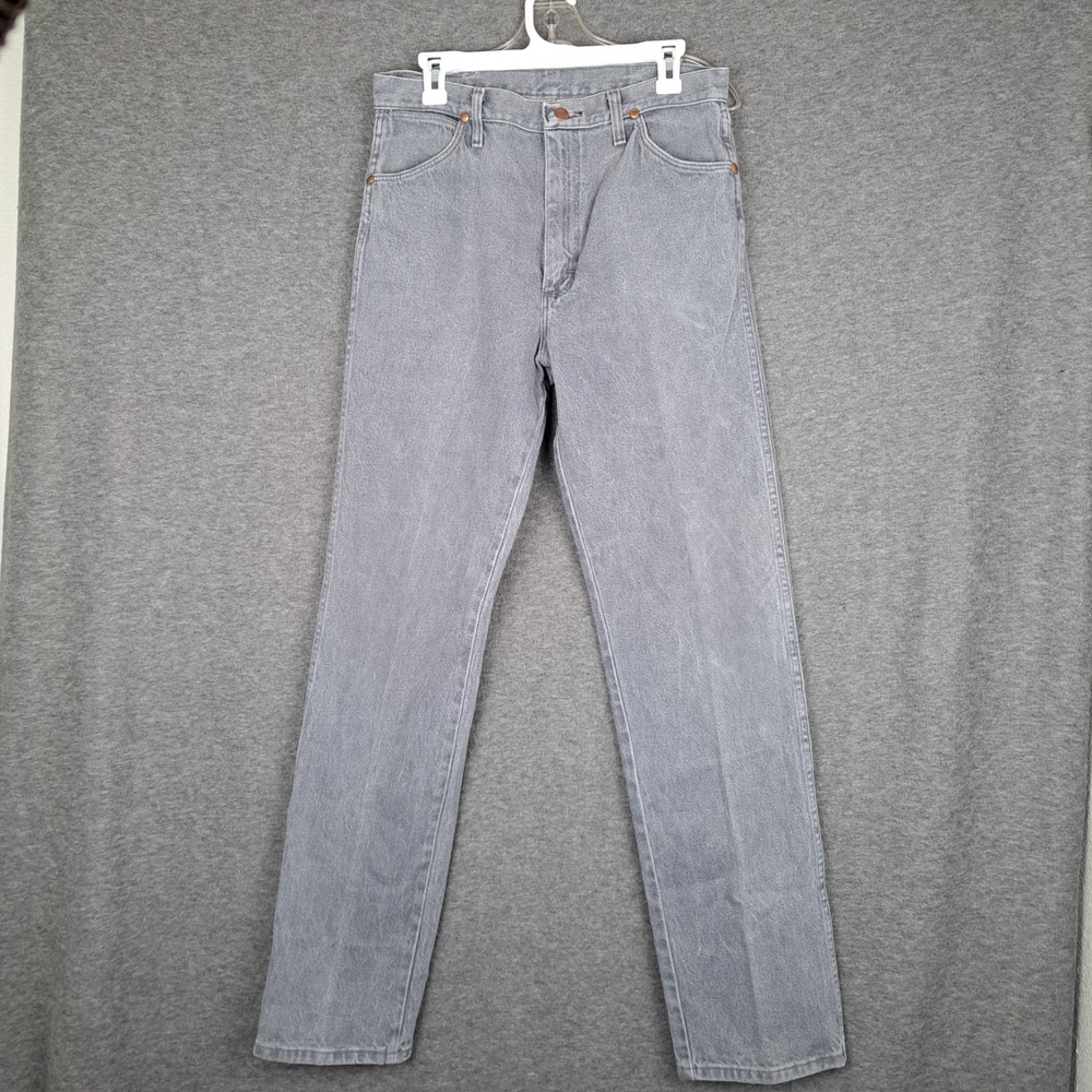 Wrangler Cowboy Cut 13MWZCG 32x36 Mens Denim Jeans Regular Fit Gray